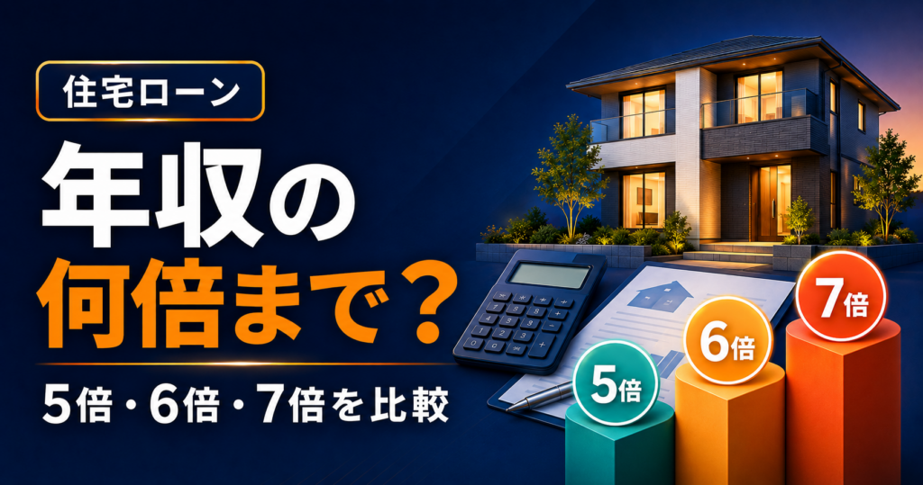 住宅ローンは年収の何倍まで？年収別に借入額を比較